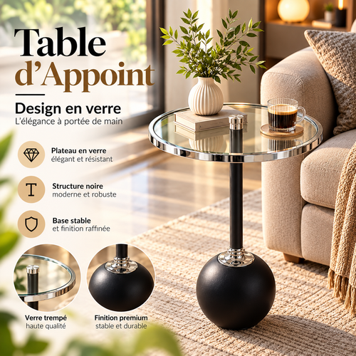 Glass Accent Table